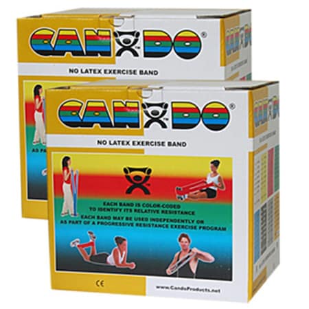 Cando International Latex Free Exercise Band, 100 yards - Gold, 3X Heavy CanDo-10-5657
